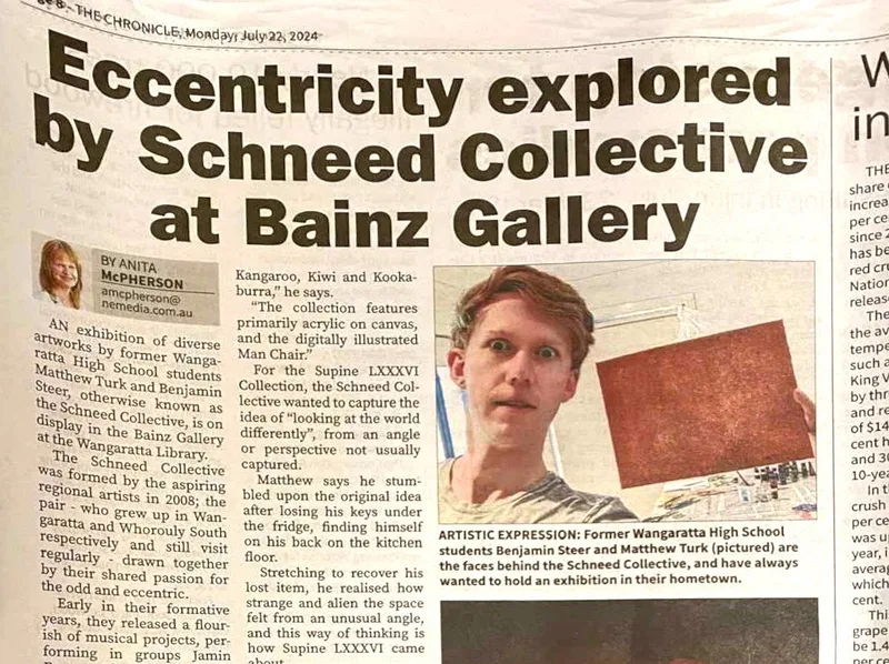 Newspaper coverage of the exhibition